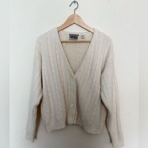 ☁️ vintage forenza cream cardigan